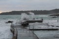 Stormy sea in Caletta